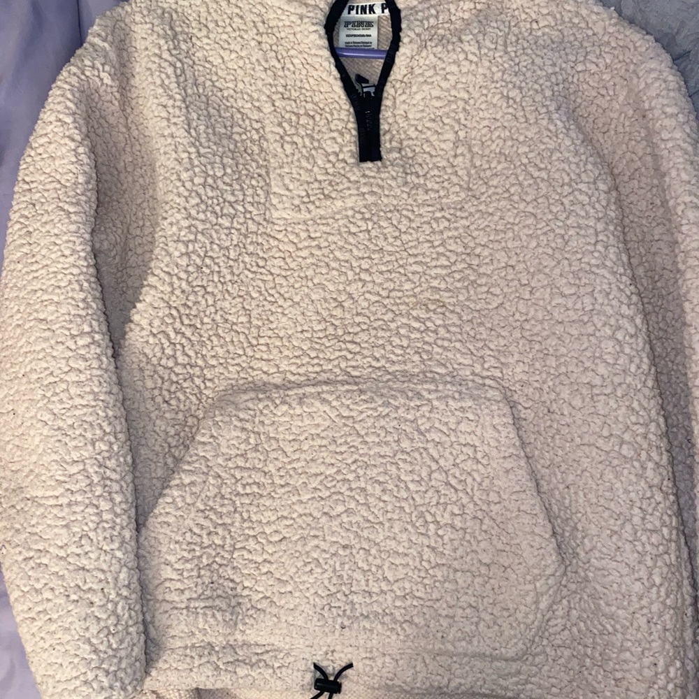 Victoria Secret Pink Pullover Teddy Jacket